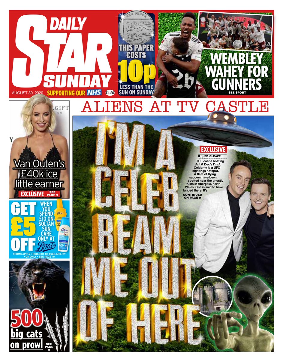 Daily Star Sunday Front Page 30th of August 2020 Tomorrow's Papers Today!