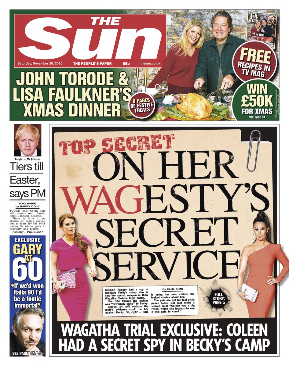Sun Front Page 28th Of November 2020 Tomorrow S Papers Today