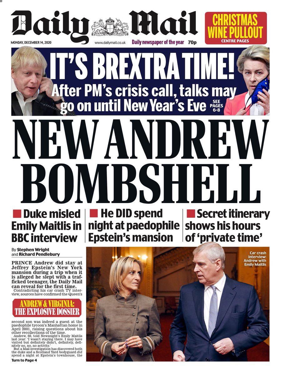 Daily Mail Front Page 19th of June 2020 - Tomorrows 