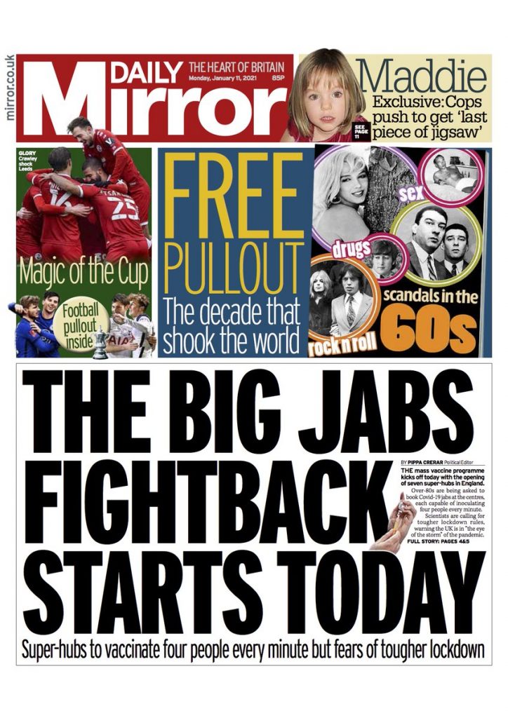 Daily Mirror Front Page 29th of June 2020 Tomorrow's Papers Today!