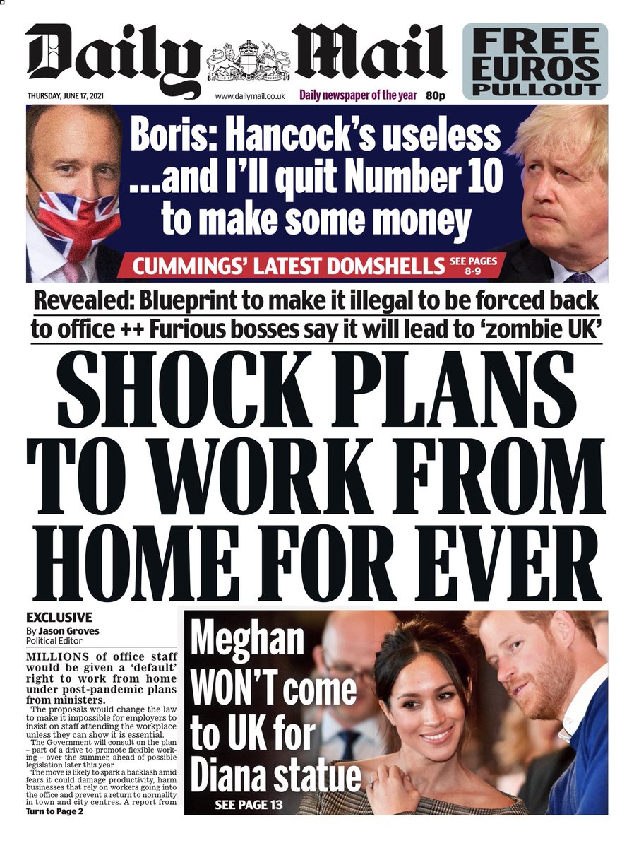 Daily Mail Front Page 17th Of June 2021 Tomorrow S Papers Today