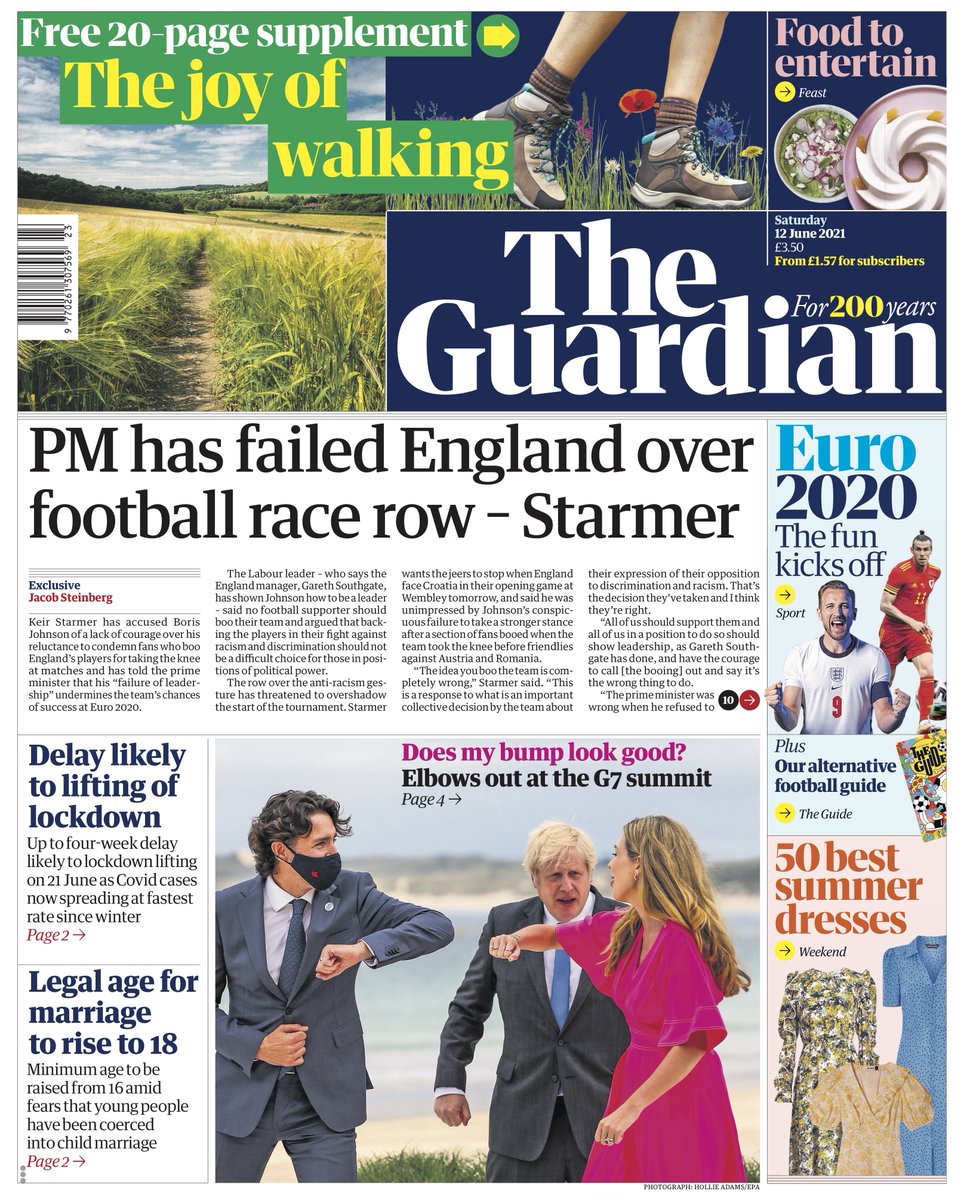 Front Pages 12th Of June 21 Tomorrow S Papers Today