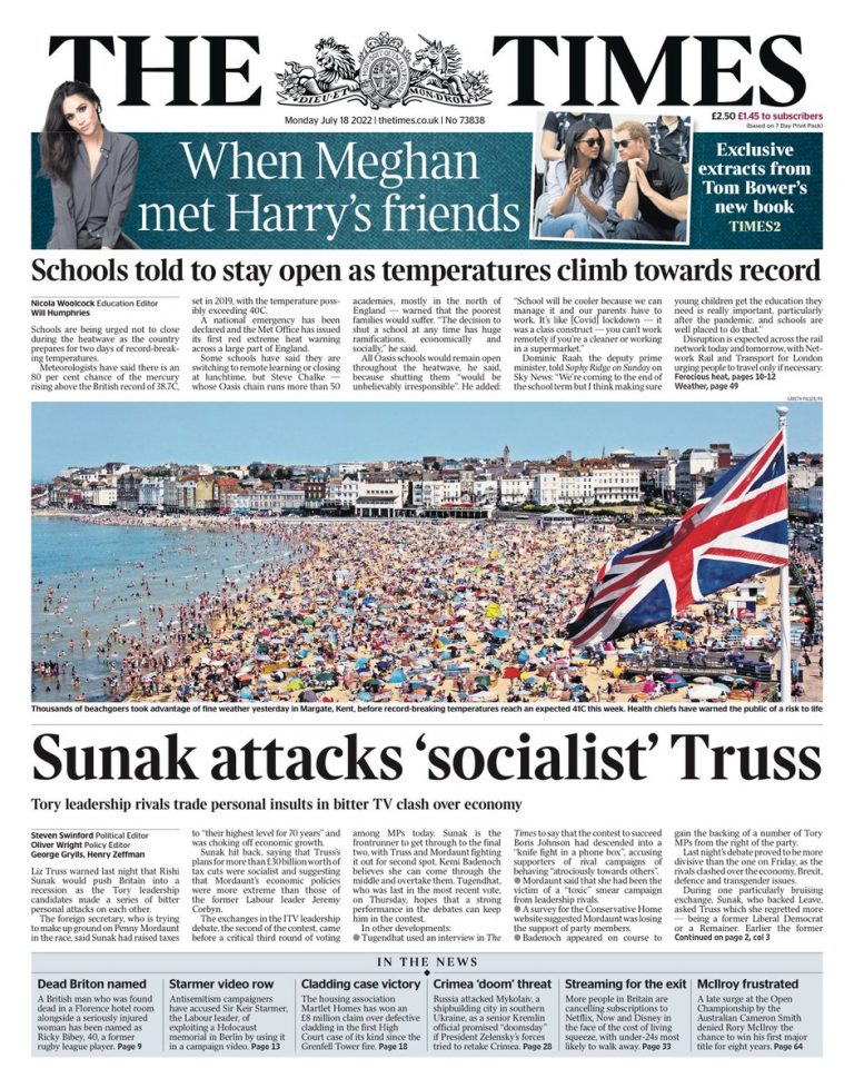 Tomorrow's Papers Today - UK Front Pages - Latest Newspaper Headlines