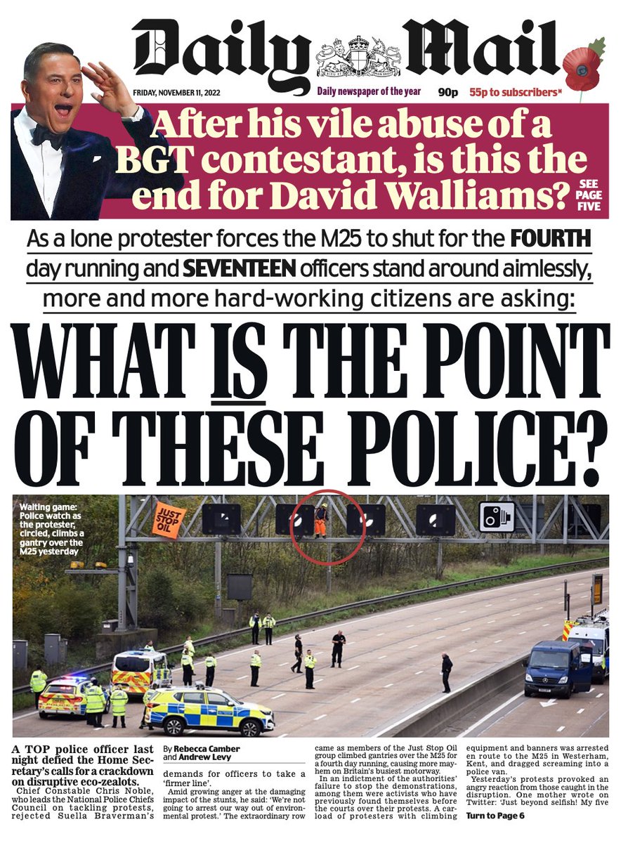 Daily Mail Front Page 11th Of November 2022 Tomorrow S Papers Today