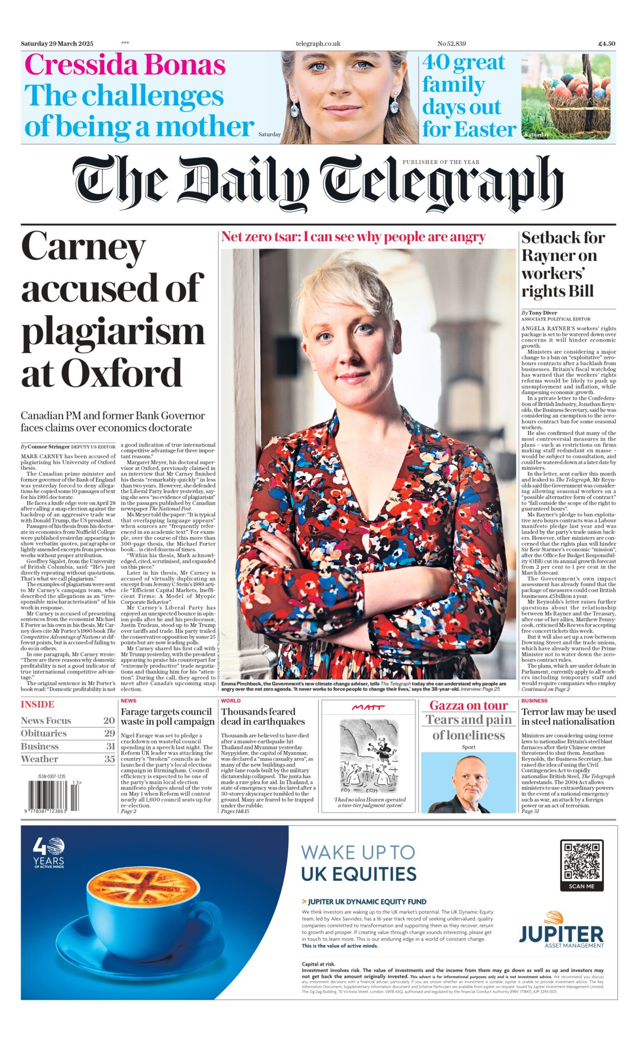 Tomorrow's Papers Today - UK Front Pages - Latest Newspaper Headlines