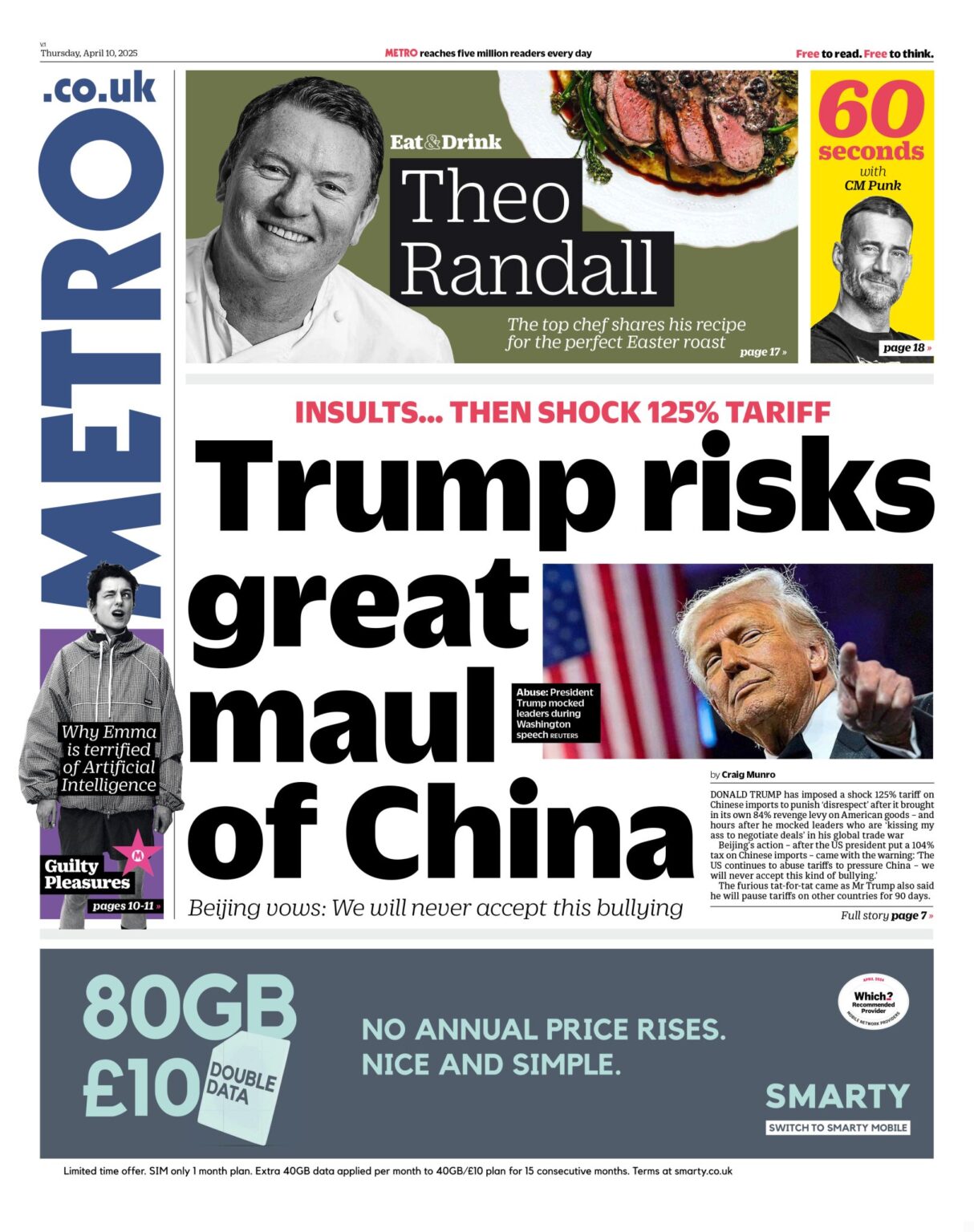 Tomorrow's Papers Today - UK Front Pages - Latest Newspaper Headlines