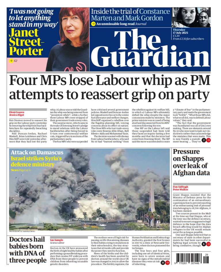 Tomorrow's Papers Today - UK Front Pages - Latest Newspaper Headlines