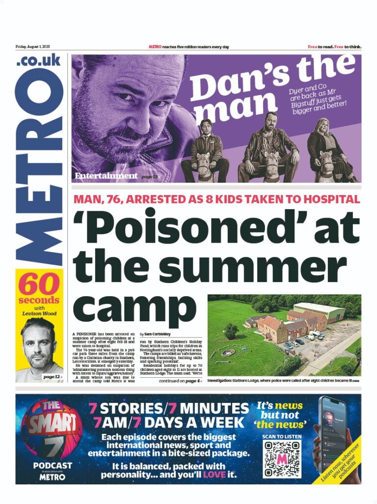 Tomorrow's Papers Today - UK Front Pages - Latest Newspaper Headlines