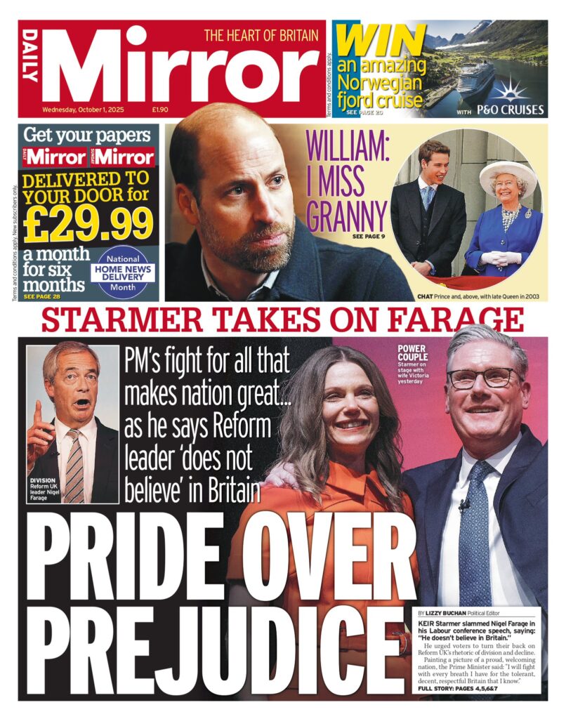 Tomorrow's Papers Today - UK Front Pages - Latest Newspaper Headlines