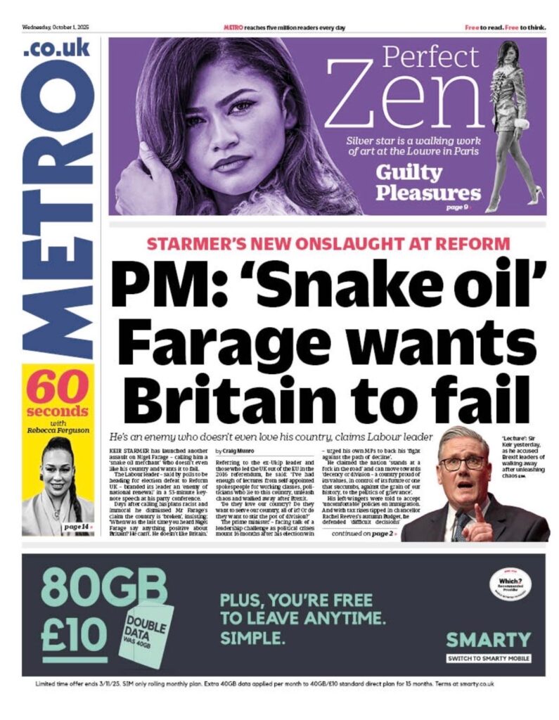 Tomorrow's Papers Today - UK Front Pages - Latest Newspaper Headlines