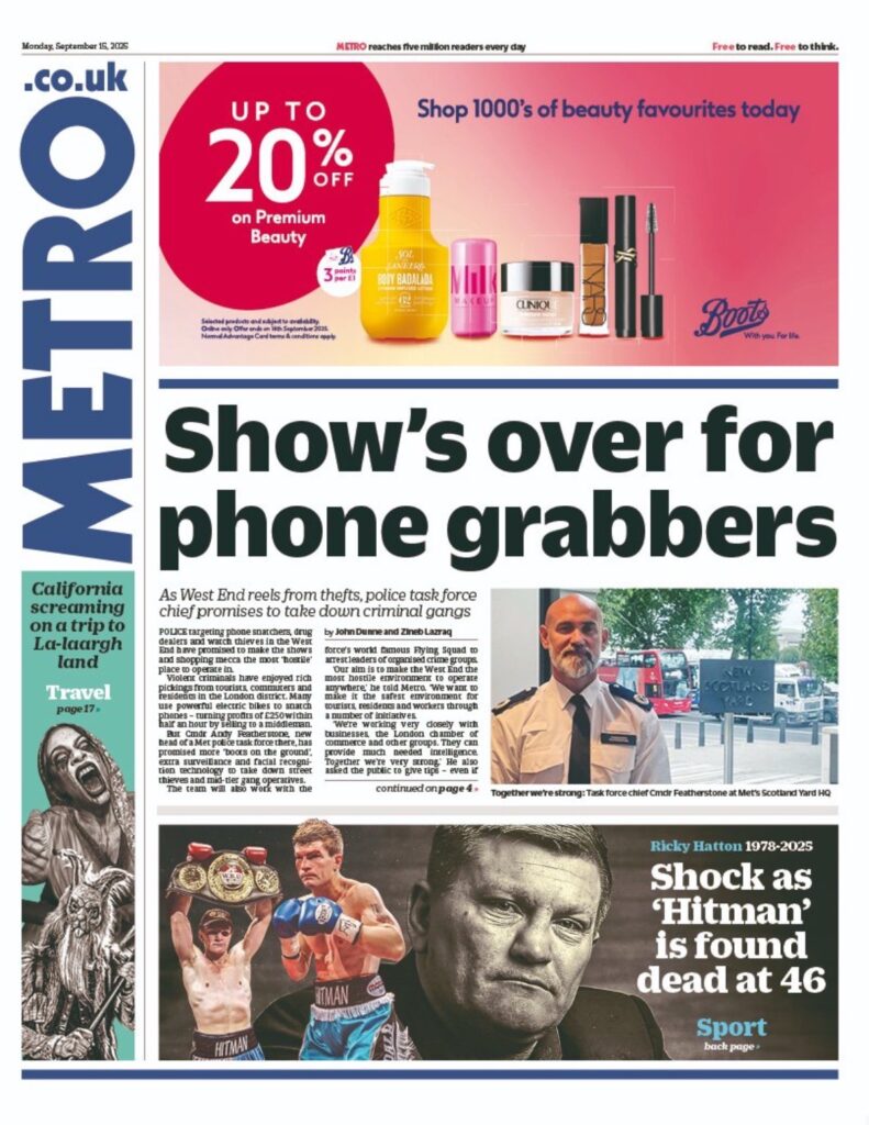 Tomorrow's Papers Today - UK Front Pages - Latest Newspaper Headlines